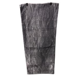 Tahari Home Gray Quilted Velvet Table Runner Textured Modern Decor 72 Inch